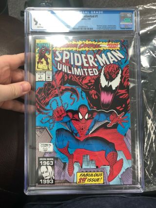 Spiderman Unlimited 1 Cgc 9.  8 Marvel 1993 1st Appearance Shriek Maximum Carnage