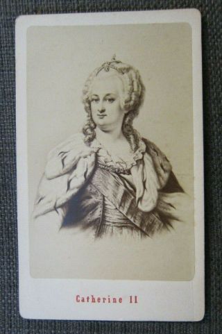 Royal Cdv Photo,  Catherine Ii (the Great) Empress Of Russia