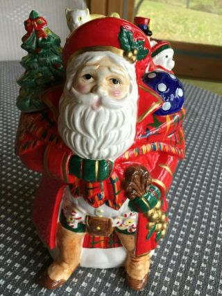 Dayton Hudson Scottish Santa & Santa Bear Cookie Jar - 1986 w/box 2