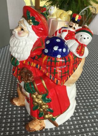 Dayton Hudson Scottish Santa & Santa Bear Cookie Jar - 1986 w/box 3