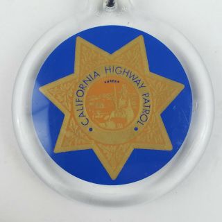 California CA Highway Patrol • Keychain • Key Holder • Size 1 ¾ 