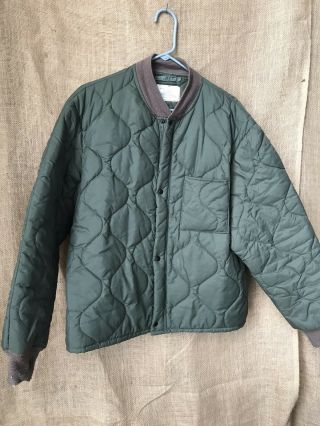 Usaf Xl Green Cwu - 9/p Quilted Liner Flyers Jacket Us Air Force Military Coat