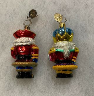 Christopher Radko Set Of Two Nutcracker Little Gems Ornaments 2