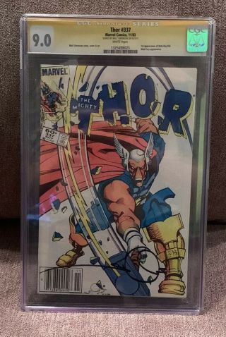 Thor 337 Cgc 9.  0 First Appearence Of Beta Ray Bill Signed By Walt Simonson