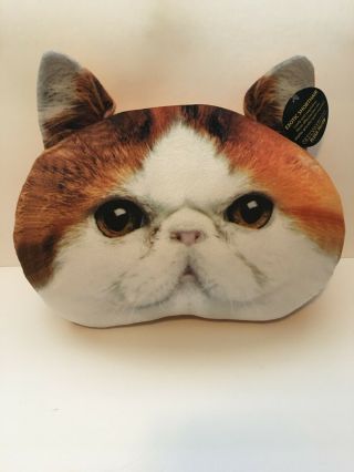 Expressions Plush Exotic Shorthair Cat Pillow