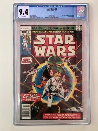 Star Wars 1 Marvel Cgc 9.  4 White Pages