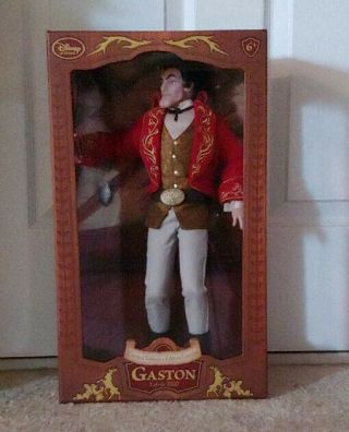 Disney Store Limited Edition Gaston Doll 17 Inch From Beauty And The Beast