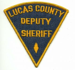 Old Lucas County Ohio Deputy Sheriff Patch - Oh Police