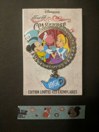 Disney Paris Dlp It All Started With A Mouse Alice In Wonderland Le425 Pin