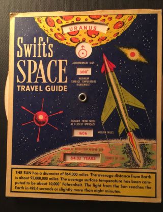 Four (4) 1958 Swift’s Premium Space Travel Guides Outer Space Rocket Man