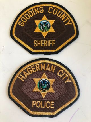 Haggerman City Police Patch Id Idaho Goofing County Sheriff