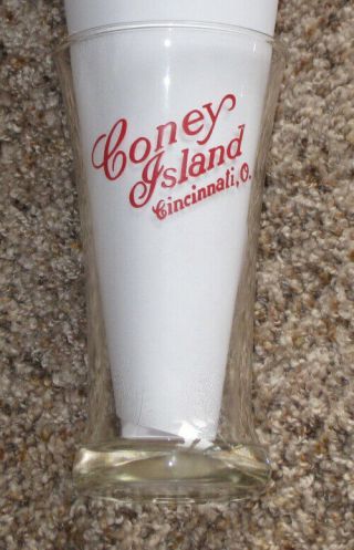 Vintage Coney Island Cincinnati,  Ohio Logo Drinking Or Beer Glass