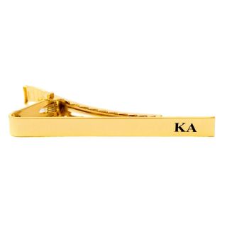 Kappa Alpha Order Ka Fraternity Tie Clip (gold Letter Tie Bar)