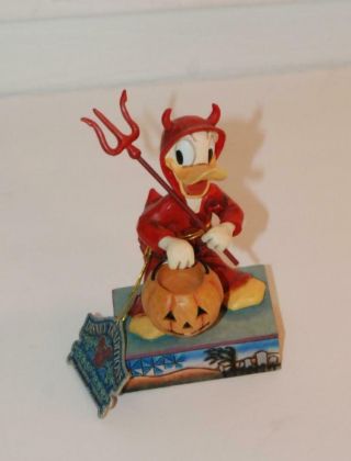 Walt Disney Traditions Jim Shore Devilish Donald Duck Figure Figurine 4023554