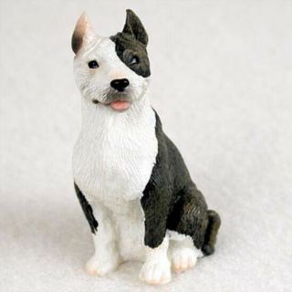 Pit Bull Terrier Pitbull Tiny Ones Dog Figurine Statue Pet Resin Brindle