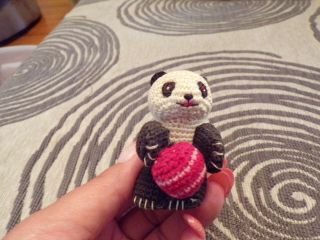 Miniature Crochet Panda Bear