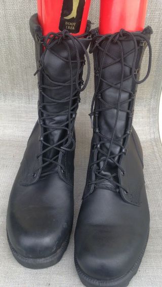 1997 Altama Usa Military Black Leather Water Resistant Combat Boots Size 9.  5 W