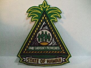 Police Patch Family Emergency Prepardedness State Of Hawaii