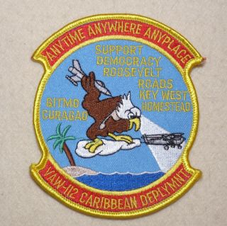 Us Navy Vaw - 112 Airborne Early Warning Caribbean Deployment Patch