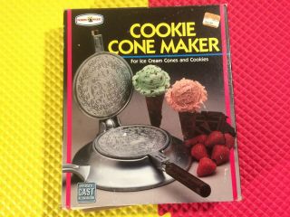 Vintage Nordic Ware Cookie Cone Maker Ice Cream Cast Aluminum Made In Usa