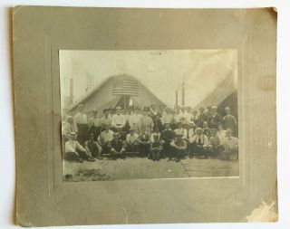 1907 Black & White Group Photo Monmouth Gun Club At Asbury Park,  Nj