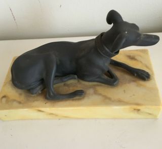 Mottahedeh Greyhound Whippet Metal Dog Figurine Sculpture Italy