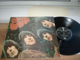 The Beatles Rubber Soul Ex,  /nm Audio Laminated Complete 1973 Uk Lp