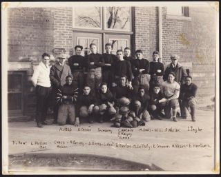 1922 Atlantic Highlands High School Nj Football Team Photo All Players Named
