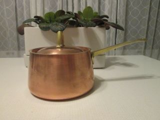 Paul Revere 1801 Signature Copper Clad Stainless Steel 1 Qt Sauce Pan Pot W/ Lid