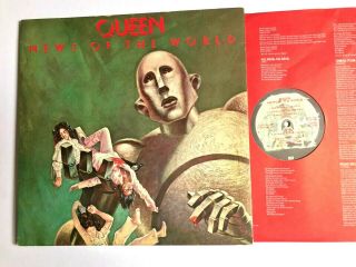 Queen - News Of The World - 1977 Vinyl Lp (we Will Rock You,  Champions) Vg,  /vg,
