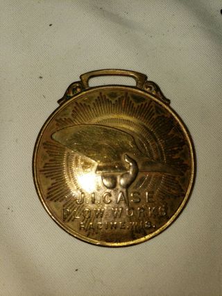 1910 ' s J.  I.  Case Plow Advertising Watch Fob 2