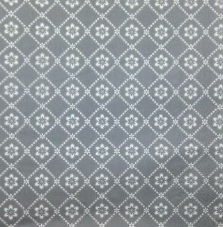 3x Single Paper Napkins Decoupage Craft Tissue Gray White Flower Pattern M124