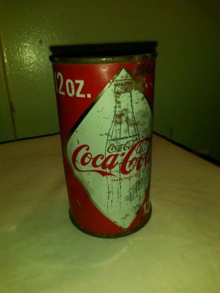 Rare Coca - Cola Large Diamond With Bottle Can Church Key Open Early 1960 