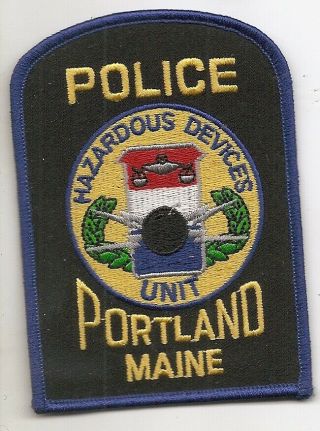 Portland Maine Hazardous Devices Police Patch