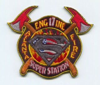 Atlanta Fire Department Engine 17 Patch Georgia Ga Dept.  Afd Company Co.  Station