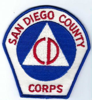 San Diego County Civil Defense Corps Patch