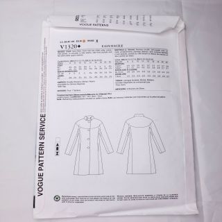 Issey Miyake Vogue V1320 Sewing Pattern Semi Fitted Jacket 14 - 16 18 - 20 22 2