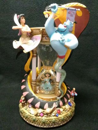 Disney Aladdin/jasmine Musical/light Up Snow Globe