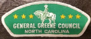 General Greene Council Shoulder Patch Csp T - 2 Merged Greensboro,  North Carolina