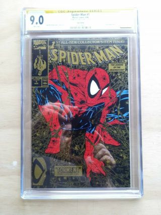 The Spider - Man 1 Signed By Stan Lee CGC SS (Aug 1990,  Marvel) 2