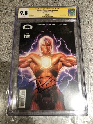 He - Man Masters Of The Universe 1 9.  8 Cgc Ss Comic Book Signed By Dolph Lundgren