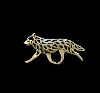 Australian Cattle Dog Brooch Or Pin - Fashion Jewellery Gold Plated,  Stud Back