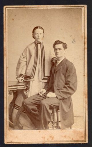 Cdv Photo Of Couple In Civil War Era Clothing By D A Clifford Of Wolfboro Nh