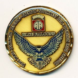 Military Challenge Coin Us Army 3rd Battalion,  325th Airborne Infantry,  50 Mm