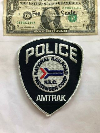 Amtrak Police Patch (national Railroad Passenger Corp N.  E.  C) In Great Shape