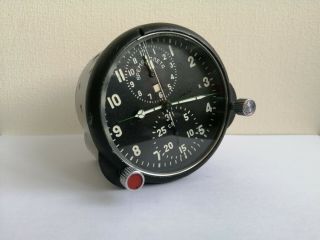 Soviet Military Aviation Watch With Stopwatch,  Clocks Panel Achs - 1 АЧС - 1 Mig - 29