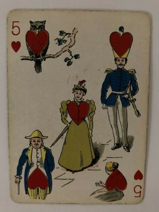 Single Vintage Playing Card Vanity Fair Transformation Published In 1895