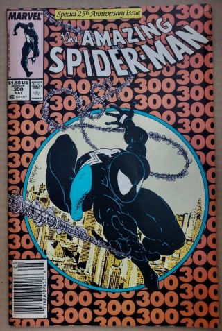 The Spider - Man 300 (may 1988) Key First Venom 8.  0 Or Better