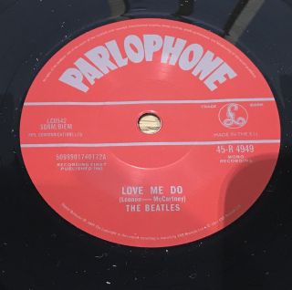 The Beatles ‎– Love Me Do - 7 " Single 45 - R 4949 - Ltd Ed Mono - Misprint - 2012