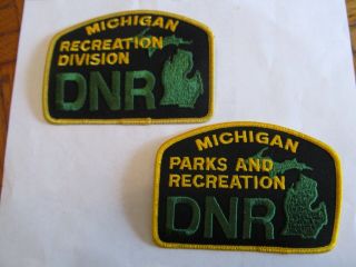 Michigan State Conservation Recreation & Parks Warden Patch Set